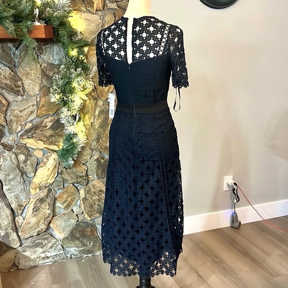 NWT,Antonio Melani Marta Lace Dress in Misty Garden, Exquisite, Cocktail, Size 0 - Picture 5 of 12